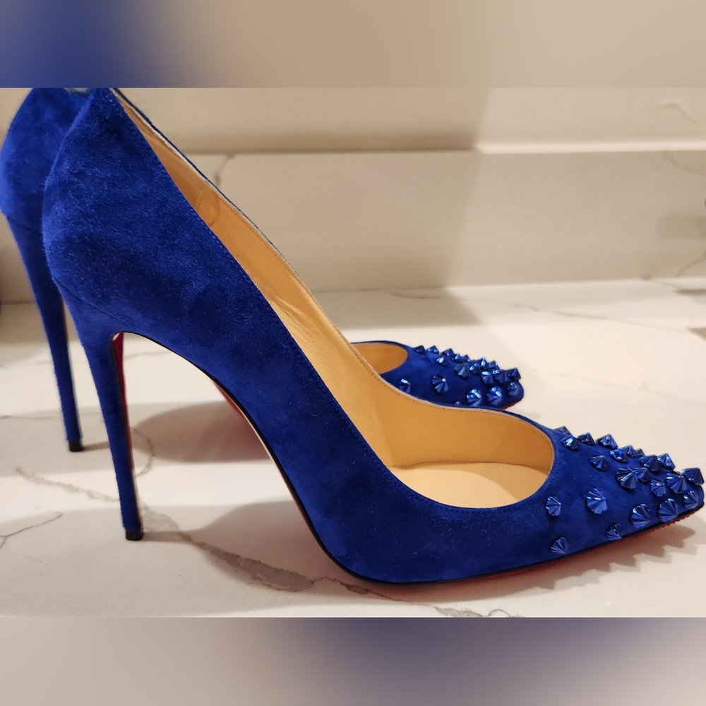 Christian Louboutin Veau Velours Drama pumps 100 Size 38.5 or 9 - Picture 8 of 16